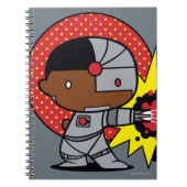 Chibi Cyborgs zybernetische Cannon Notizblock (Vorderseite)