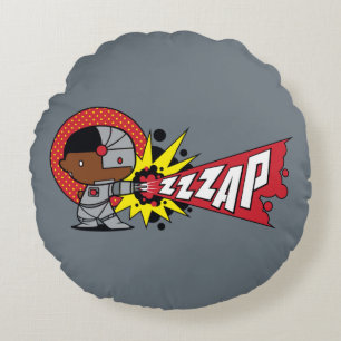 Chibi Cyborgs zybernetische Cannon Rundes Kissen