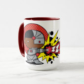 Chibi Cyborgs zybernetische Cannon Tasse (Vorderseite Links)