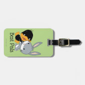 Chibi DAFFY DUCK™ & BUGS BUNNY™ Gepäckanhänger (Vorderseite horizontal)