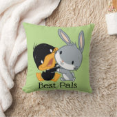 Chibi DAFFY DUCK™ & BUGS BUNNY™ Kissen (Decke)