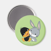 Chibi DAFFY DUCK™ & BUGS BUNNY™ Magnet (Vorderseite/Rückseite)