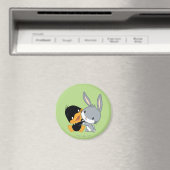 Chibi DAFFY DUCK™ & BUGS BUNNY™ Magnet (In Situ (Geschirrspüler))