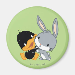 Chibi DAFFY DUCK™ & BUGS BUNNY™ Magnet