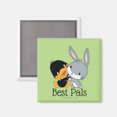 Chibi DAFFY DUCK™ & BUGS BUNNY™ Magnet (Vorderseite/Rückseite)