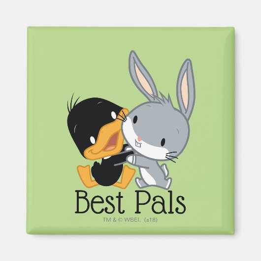 Chibi DAFFY DUCK™ & BUGS BUNNY™ Magnet (Vorne)