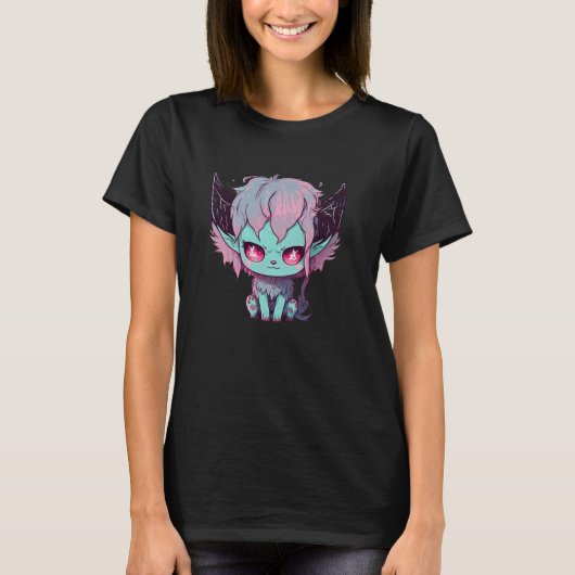 Chibi-Dämonkatze T-Shirt (Vorderseite)