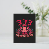Chibi Devil - 333 Nur böse Hälfte der Zeit Postkarte (Stehend Vorderseite)