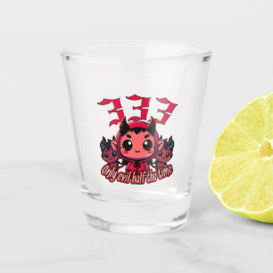 Chibi Devil - 333 Nur böse Hälfte der Zeit Schnapsglas
