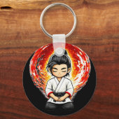 Chibi Dojo Ausdauer Clear Mind Schlüsselanhänger (Rückseite)