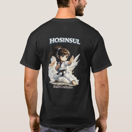 Chibi Dojo Hosinsul Self-Defense T-Shirt (Rückseite)