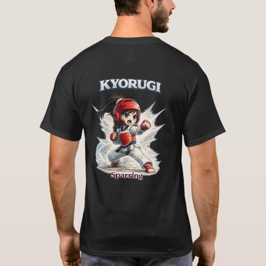 Chibi Dojo Kyorugi Sparring   T-Shirt (Rückseite)