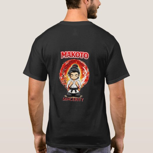 Chibi Dojo Makoto Aufrichtigkeit T-Shirt (Rückseite)