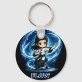Chibi Dojo Mastery Flow Schlüsselanhänger (Rückseite)