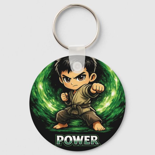 Chibi Dojo Power Center Schlüsselanhänger (Vorderseite)