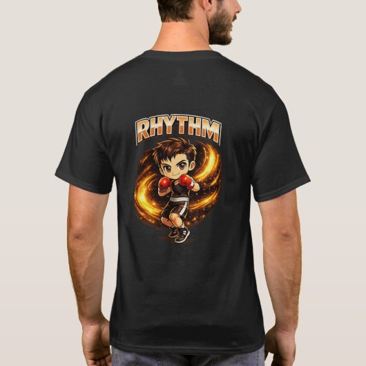 Chibi Dojo Rhythmus Boxen T-Shirt (Rückseite)