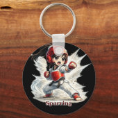 Chibi Dojo Sparring Breaking Schlüsselanhänger (Vorderseite)