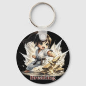 Chibi Dojo Sparring Breaking Schlüsselanhänger (Rückseite)