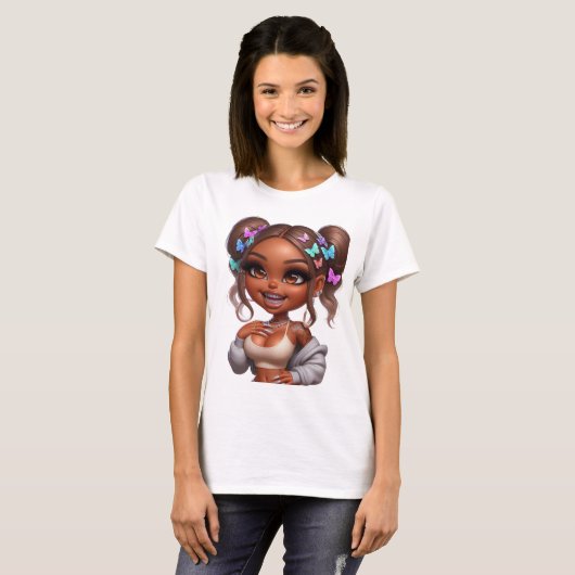 CHIBI DOLL GRINSEN T-Shirt (Vorne ganz)