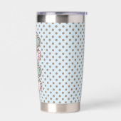 Chibi Dotty Teetassen-Stack Rosa und Blau Thermobecher (Links)