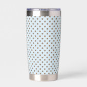 Chibi Dotty Teetassen-Stack Rosa und Blau Thermobecher (Rückseite)