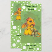 Chibi Drache Einladung (Vorne/Hinten)