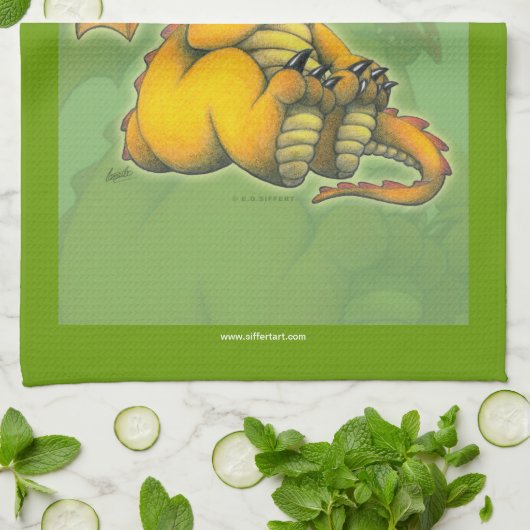 Chibi Drache Handtuch (Gefaltet)