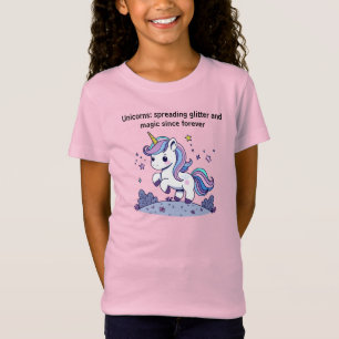 Chibi-Einhorn verbreitet Glitter und Magie T-Shirt
