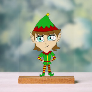 Chibi elf acrylschild