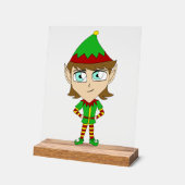 Chibi elf acrylschild (Winkel)