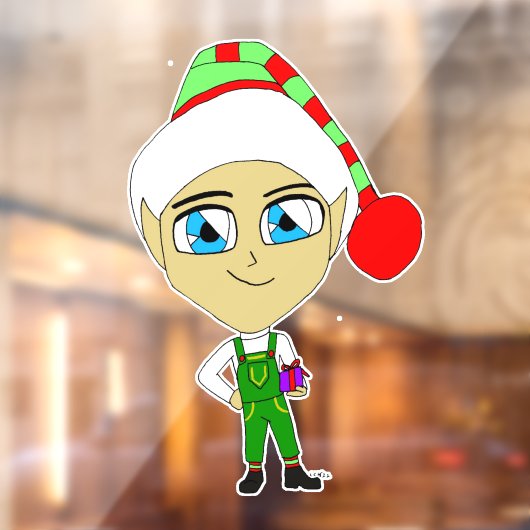Chibi elf fensteraufkleber (Blatt 2)