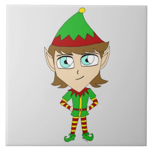 Chibi elf fliese (Vorderseite)
