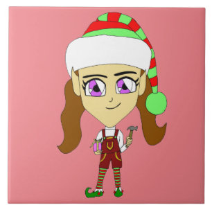 Chibi elf fliese