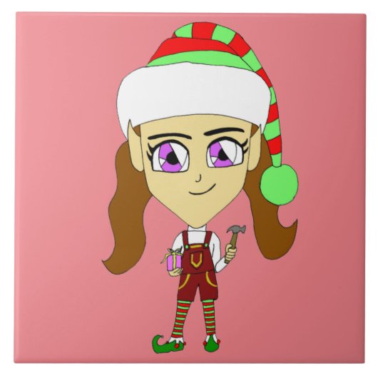 Chibi elf fliese (Vorderseite)