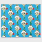 Chibi elf geschenkpapier (Flach)