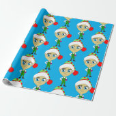 Chibi elf geschenkpapier (Ungerollt)