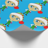 Chibi elf geschenkpapier (Ecke)