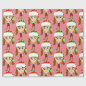 Chibi elf geschenkpapier (Flach)