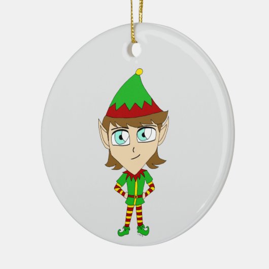Chibi-elf-Keramik Keramik Ornament (Links)