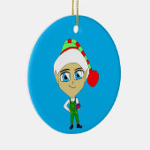 Chibi elf keramik ornament (Rechts)