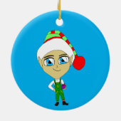 Chibi elf keramik ornament (Hinten)