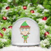 Chibi-elf-Keramik Schneekugeln (Weihnachten)