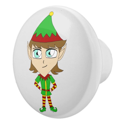 Chibi elf keramikknauf (Rechts)