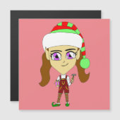 Chibi elf magnetkarte (Vorne/Hinten)