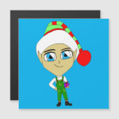 Chibi elf magnetkarte (Vorne/Hinten)
