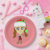Chibi elf pappteller (Party)