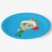 Chibi elf pappteller (Schrägansicht)