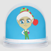 Chibi elf schneekugeln (Vorderseite)
