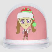 Chibi elf schneekugeln (Vorderseite)