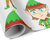 Chibi-Elf-Taste Geschenkpapier (Rolleneckpunkt)